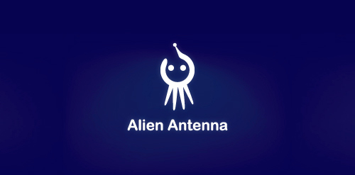 外星人天线Logo设计