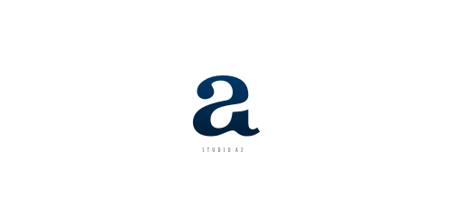 简约优雅的字母a logo设计