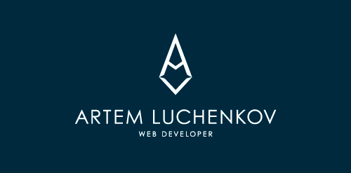 简约几何风格的个人logo设计