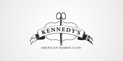 Kennedy's Barber Club Logo设计
