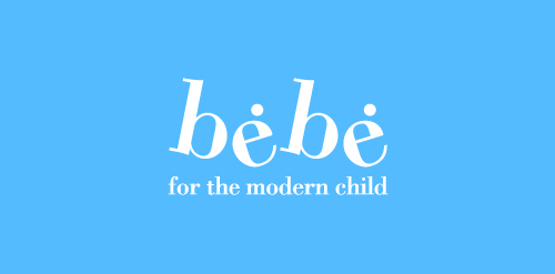 简洁现代风格的bebe logo设计