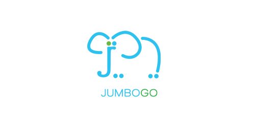 大象主题的Jumbogo logo设计
