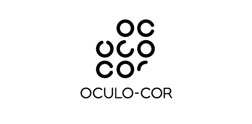 简约风格的OCULO-COR品牌logo设计