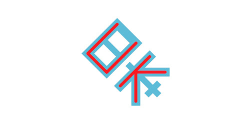 简约几何风格的logo设计