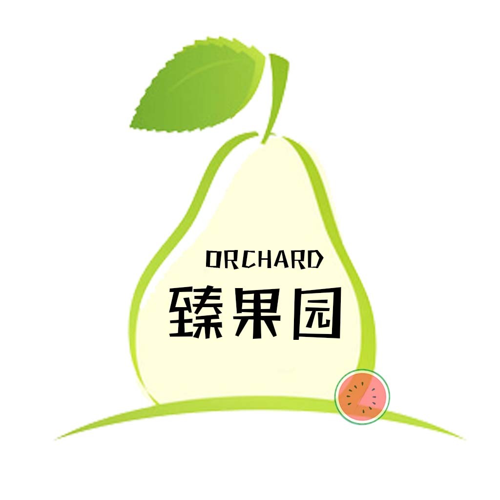 果园logo设计：绿色水果与自然元素