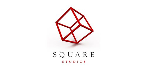 简约几何立方体logo设计