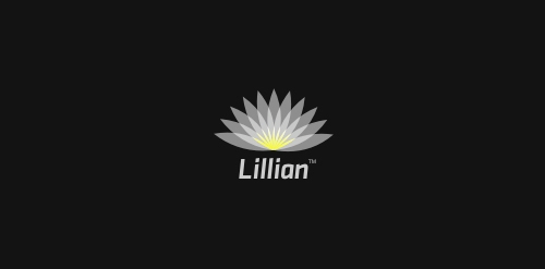 简洁优雅的Lillian品牌logo设计