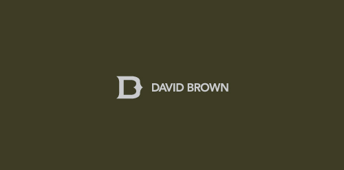 简洁优雅的David Brown品牌logo设计