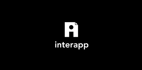 简约现代logo设计:Interapp品牌标识