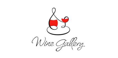 葡萄酒画廊logo设计