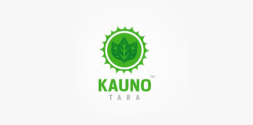 绿色植物主题的KAUNO™ logo设计