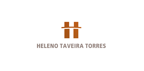 简洁现代H形logo设计