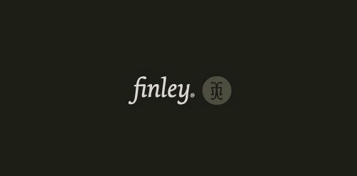 简约优雅的Finley品牌logo设计