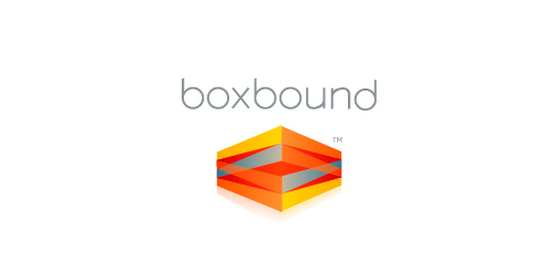 Boxbound Logo设计:现代几何图形标识