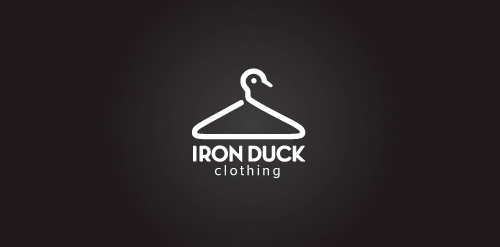 铁鸭服装店logo设计