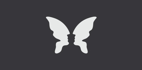 蝴蝶翅膀Logo设计