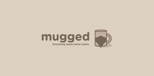 简约风格的mugged logo设计