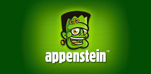 绿色卡通风格的APPENSTEIN LOGO设计