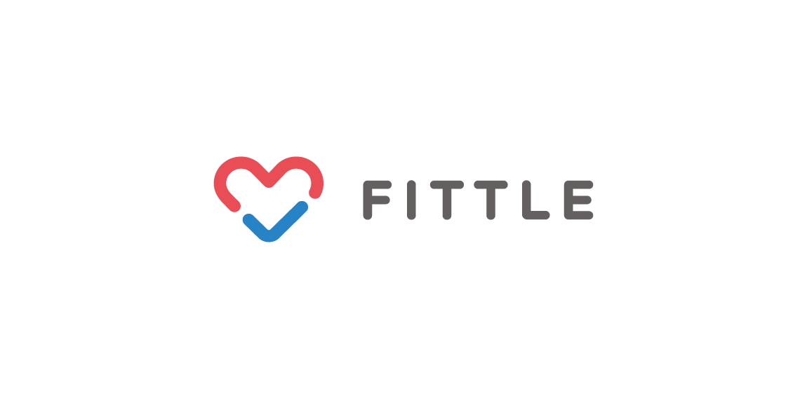 Fittle logo设计:心形与勾选的完美结合