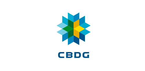 CBDG logo设计:现代几何图形标志