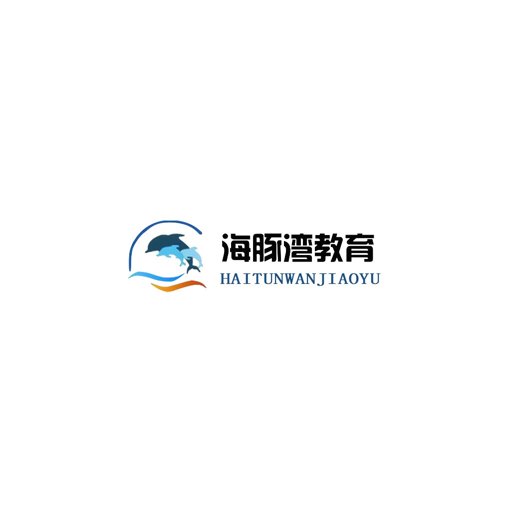 海豚湾教育logo设计