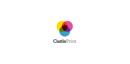 CastlePrint logo设计:色彩与城堡的完美结合