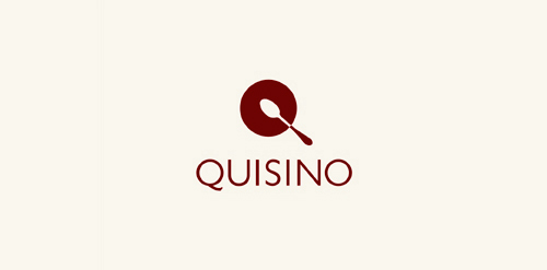 Quisino Logo设计:简约勺子图标