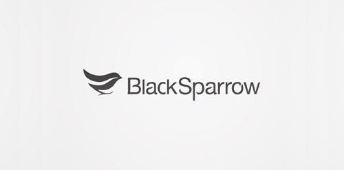 简约风格BlackSparrow logo设计