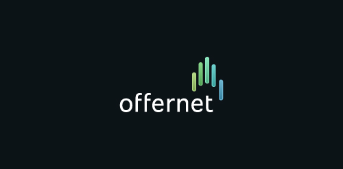 简洁现代的Offernet logo设计