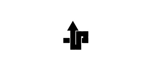 箭头向上logo设计