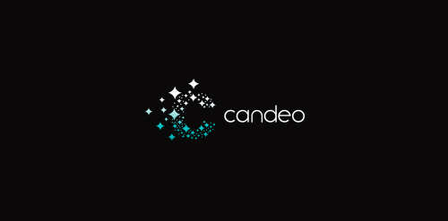现代简洁风格的candeo logo设计
