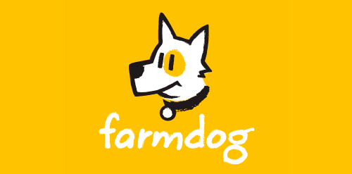 简约农场狗logo设计