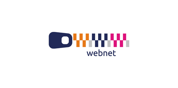Webnet logo设计:简洁现代的网络品牌标识