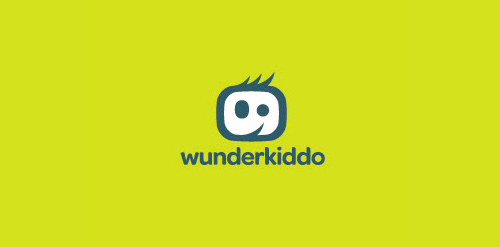 Wunderkiddo logo设计:可爱卡通风格