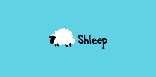 简洁可爱羊logo设计