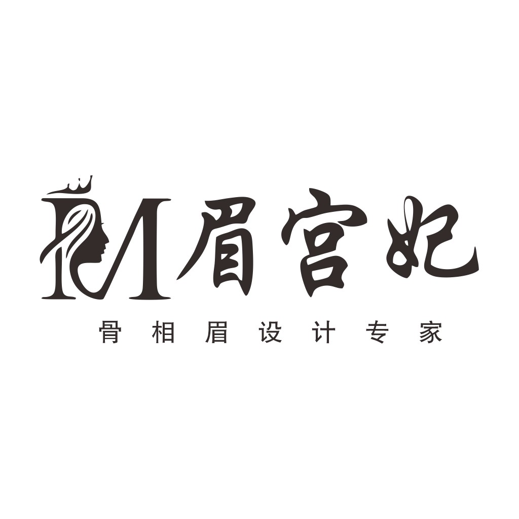 简约优雅的女性头像logo设计