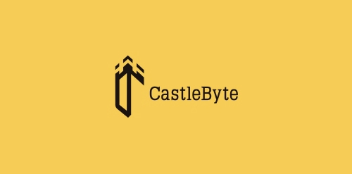 CastleByteByte logo设计:简洁城堡符号