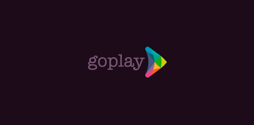 Goplay logo设计:简约科技感标志