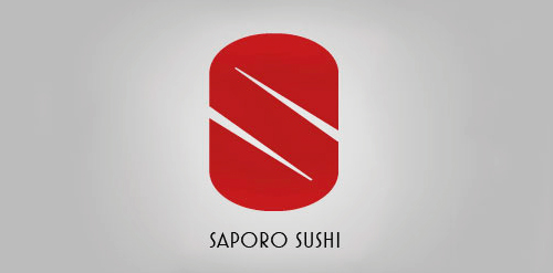 简约红色椭圆形logo设计
