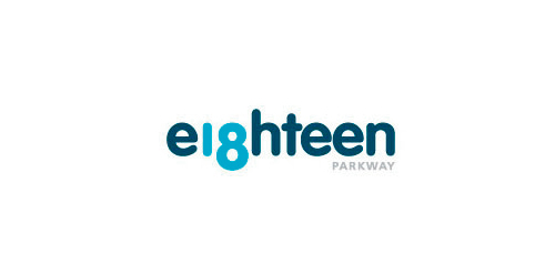 简洁现代的'eighteen parkway'品牌logo设计