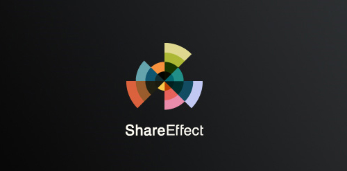 ShareEffect Logo设计:色彩平衡与分享理念
