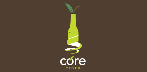 Core Cider Logo设计:简约自然风格