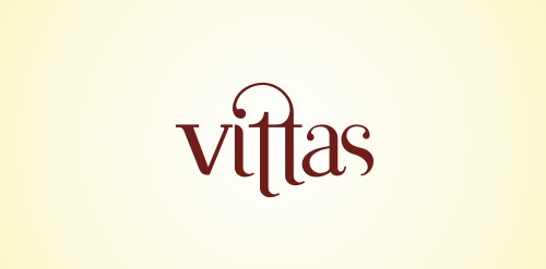 Vittas logo设计:优雅复古风格