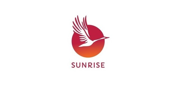 日出飞鸟logo设计