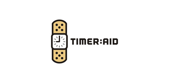Timer Aid Logo设计:简洁计时器图标