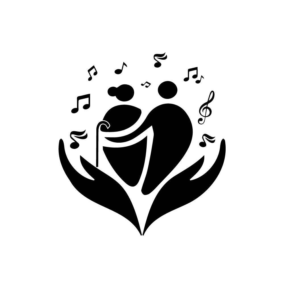 音乐与爱的和谐logo设计