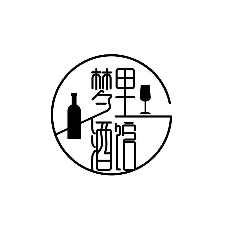 梦里酒馆logo设计