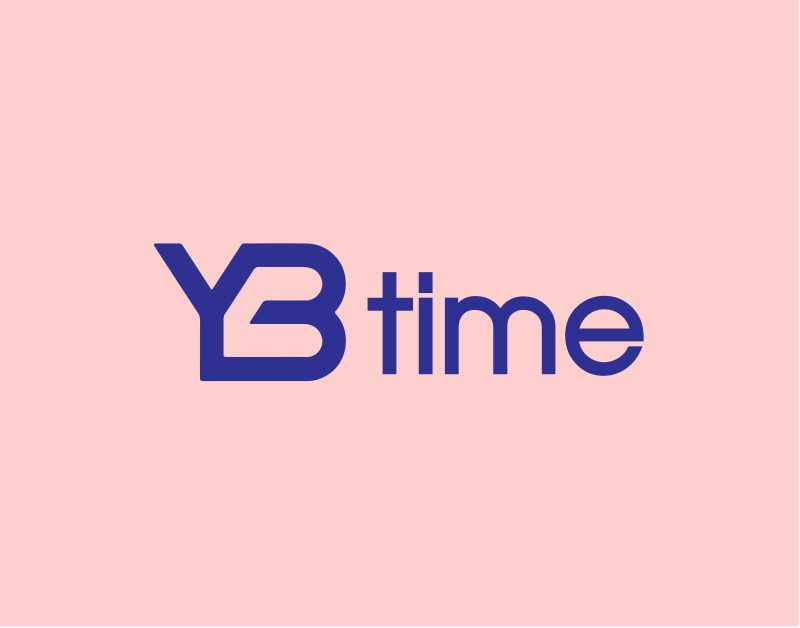 YB time现代简约logo设计