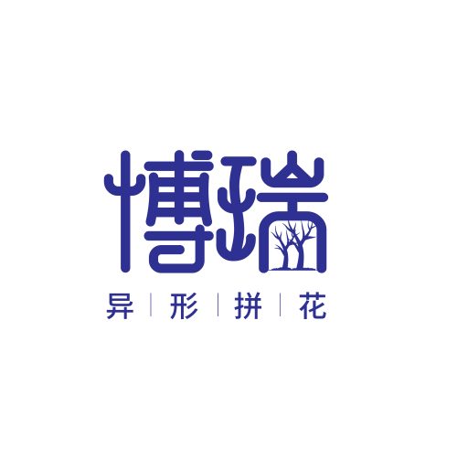 博瑞异形拼花logo设计