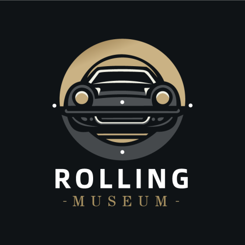 滚动博物馆汽车主题logo设计